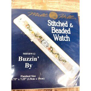 Mill Hill Buzzin By Stitched & Beaded Watch Craft Kit Diy Embroidery Watch Band